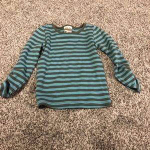 Matilda Jane teal/blue striped long sleeve top